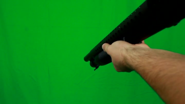Shotgun Pull Out From Above - Green Screen