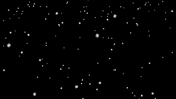 Round Snowflakes Falling