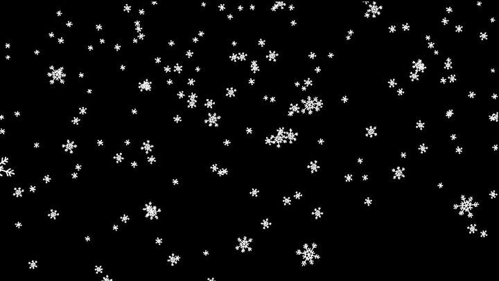 X Type Snowflakes Falling Big