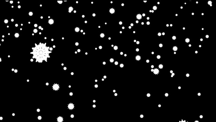 Asterix Snowflakes Falling Big