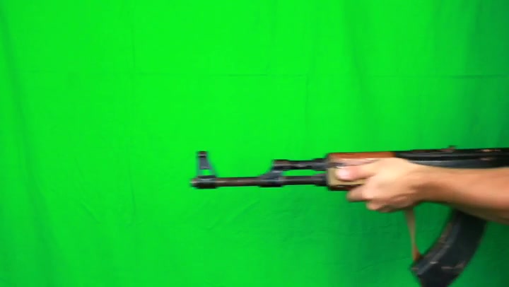 Man Turns Around And Shoots With Ak47