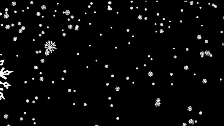 Sharp Snowflakes Falling Big