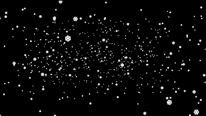 Standard Snowflakes Falling Deep Down