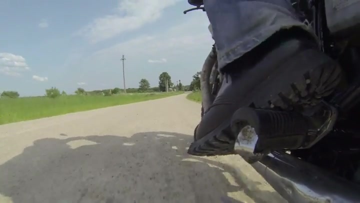 Riding Scrambler Motorcycle Wheel Cam