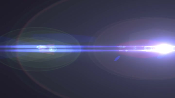 Massive Blue Lens Flare 017