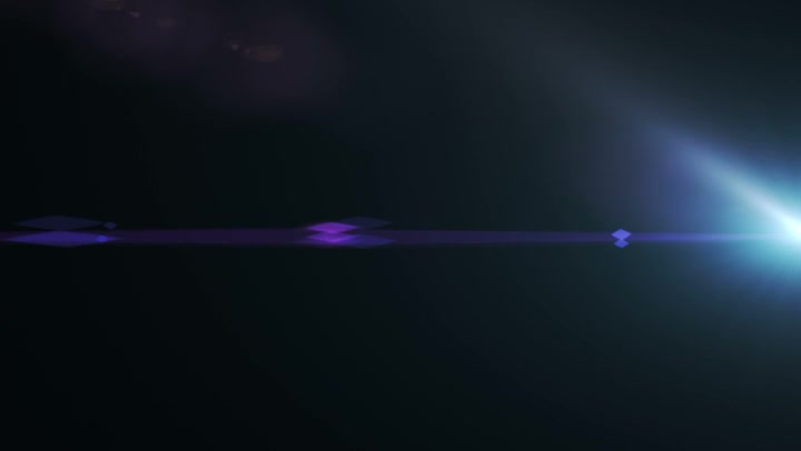 Horizontal Lens Flare With Blinks 044