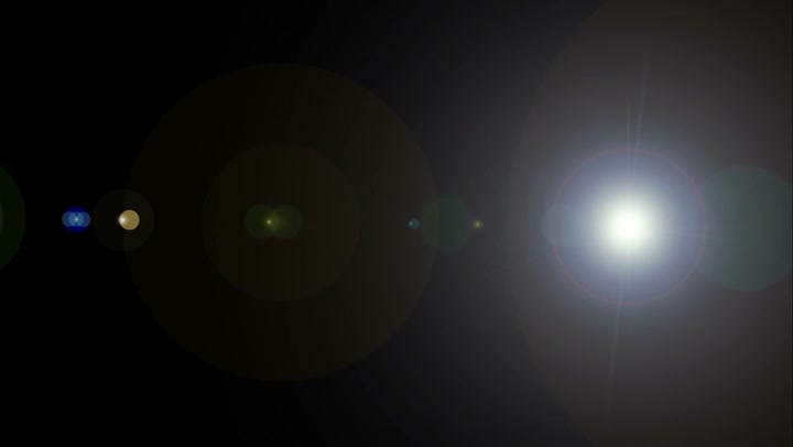 Lens Flare Horizontal 004