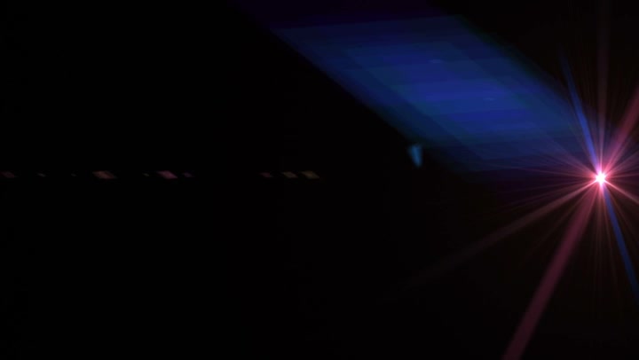 Blue Lens Flare With Small Blinks 023