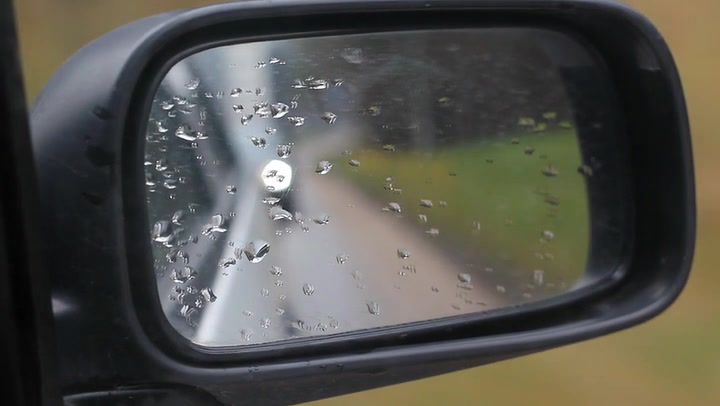 Car Side Mirror View