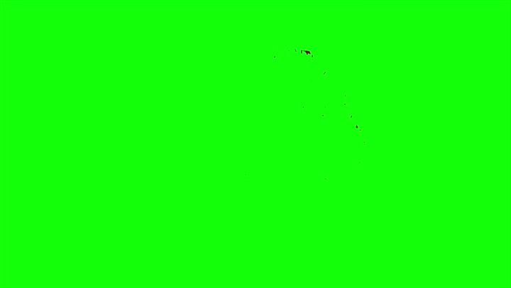 4k Blood Burst Slow Motion (Green Screen) 1