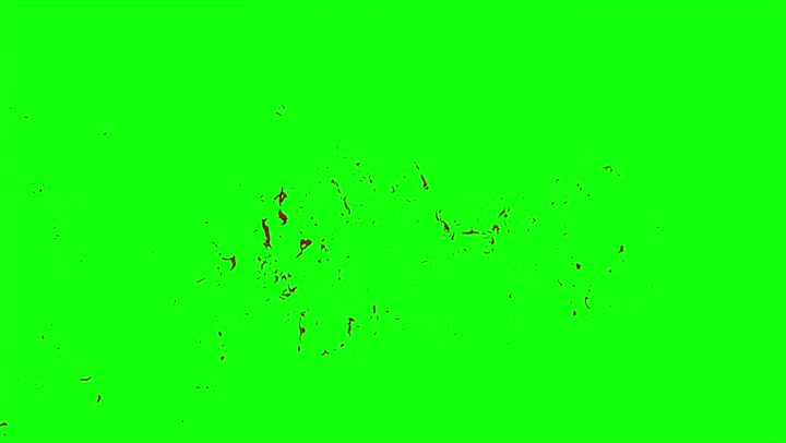 4k Blood Burst Slow Motion (Green Screen) 4