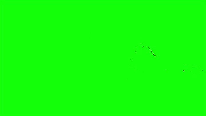 4k Blood Burst Slow Motion (Green Screen) 7