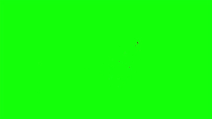 4k Blood Burst Slow Motion (Green Screen) 15