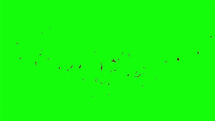 4k Blood Burst Slow Motion (Green Screen) 22