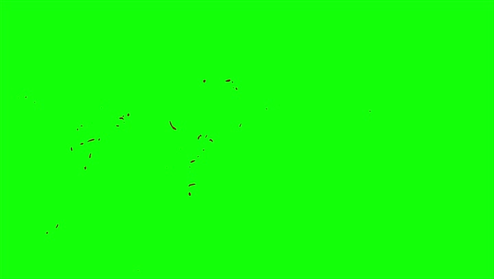 4k Blood Burst Slow Motion (Green Screen) 21