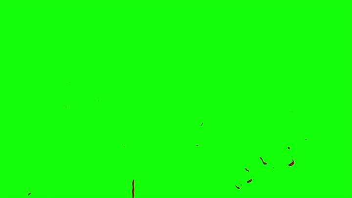 4k Blood Burst Slow Motion (Green Screen) 23