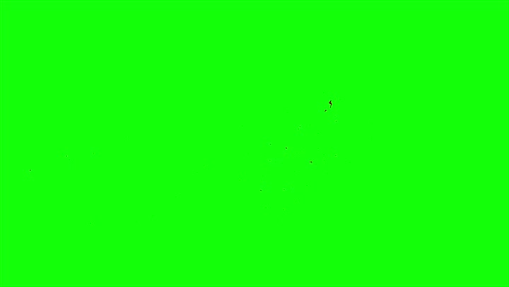 4k Blood Burst Slow Motion (Green Screen) 26