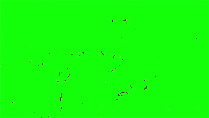 4k Blood Burst Slow Motion (Green Screen) 29