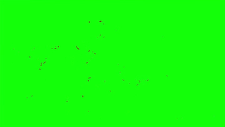 4k Blood Burst Slow Motion (Green Screen) 34