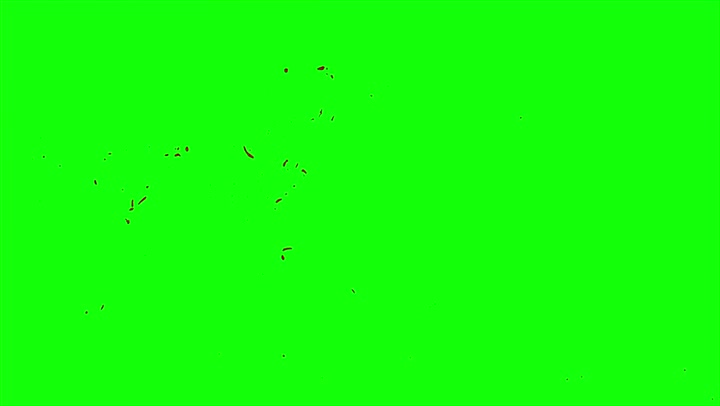 4k Blood Burst Slow Motion (Green Screen) 35
