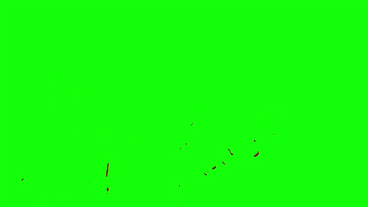 4k Blood Burst Slow Motion (Green Screen) 36