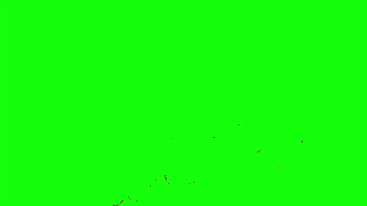 4k Blood Burst Slow Motion (Green Screen) 40