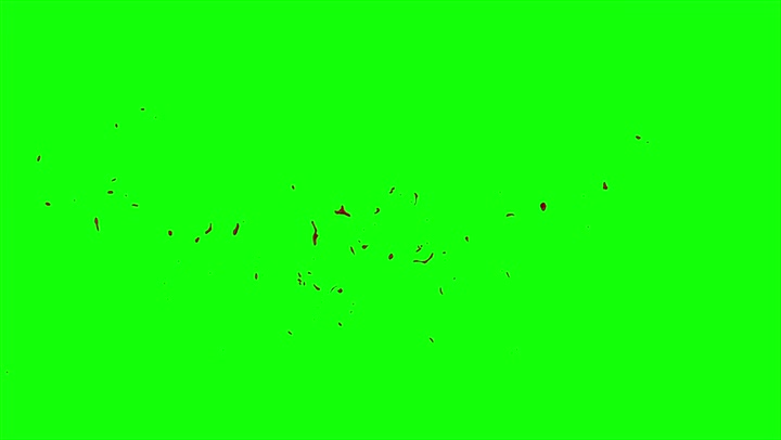 4k Blood Burst Slow Motion (Green Screen) 45