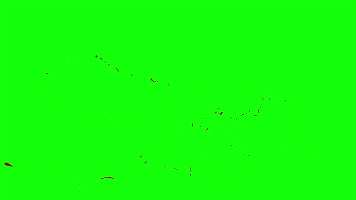 4k Blood Burst Slow Motion (Green Screen) 41