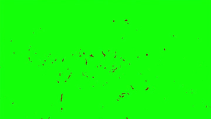 4k Blood Burst Slow Motion (Green Screen) 44