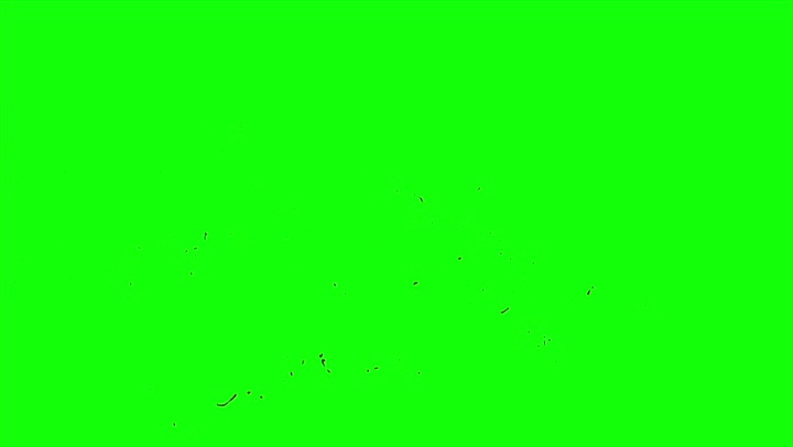 4k Blood Burst Slow Motion (Green Screen) 50