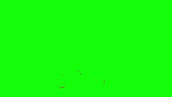 4k Blood Burst Slow Motion (Green Screen) 47