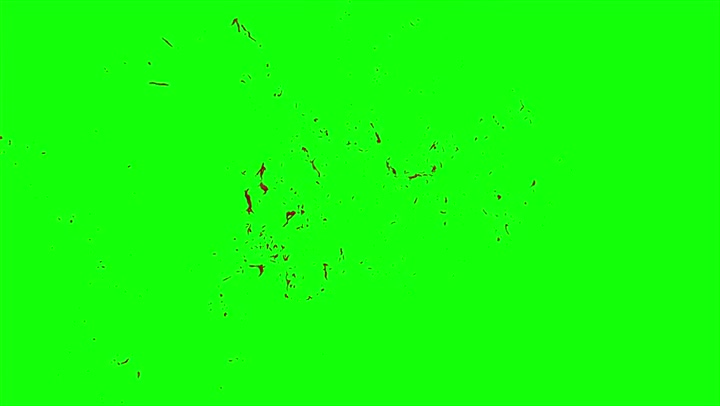 4k Blood Burst Slow Motion (Green Screen) 48
