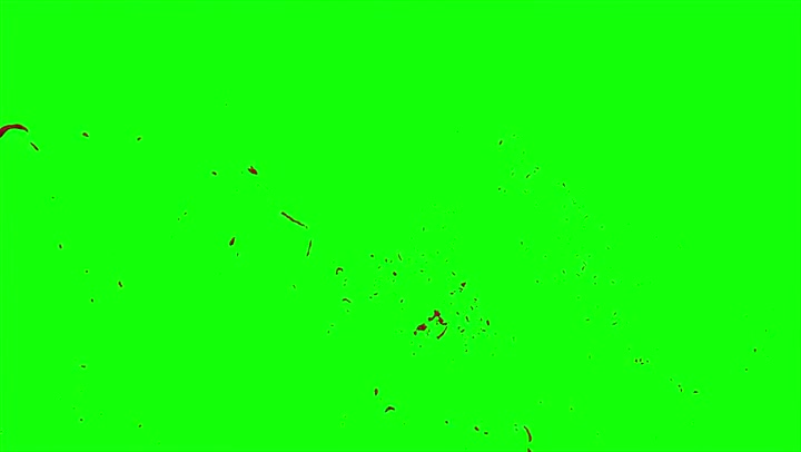4k Blood Burst Slow Motion (Green Screen) 49