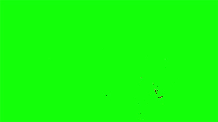 4k Blood Burst Slow Motion (Green Screen) 52