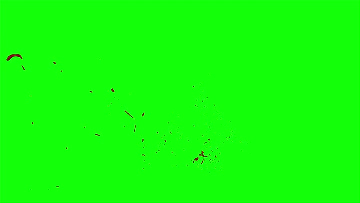 4k Blood Burst Slow Motion (Green Screen) 53