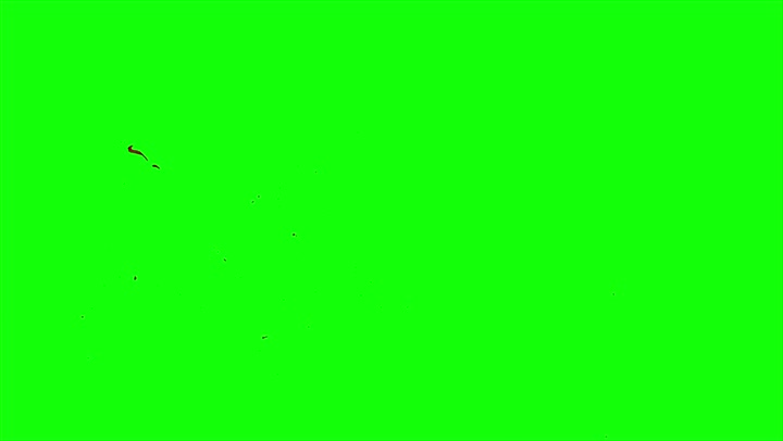 4k Blood Burst Slow Motion (Green Screen) 65
