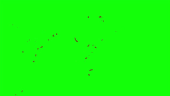 4k Blood Burst Slow Motion (Green Screen) 71