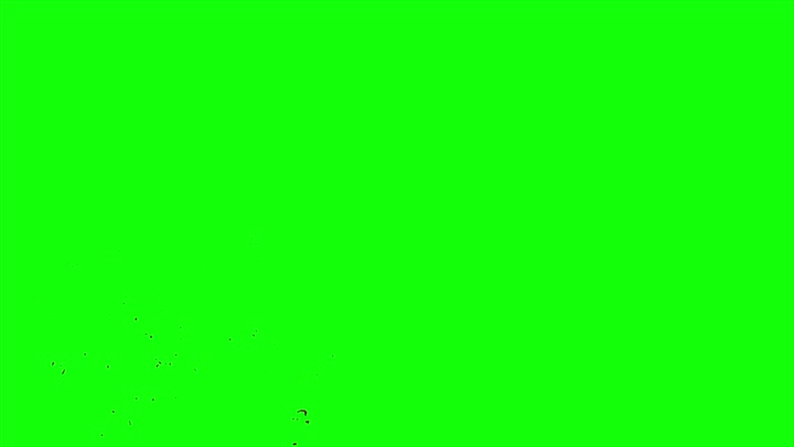 4k Blood Burst Slow Motion (Green Screen) 67