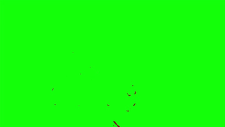 4k Blood Burst Slow Motion (Green Screen) 73