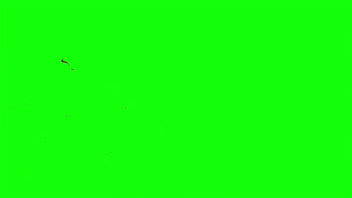 4k Blood Burst Slow Motion (Green Screen) 76