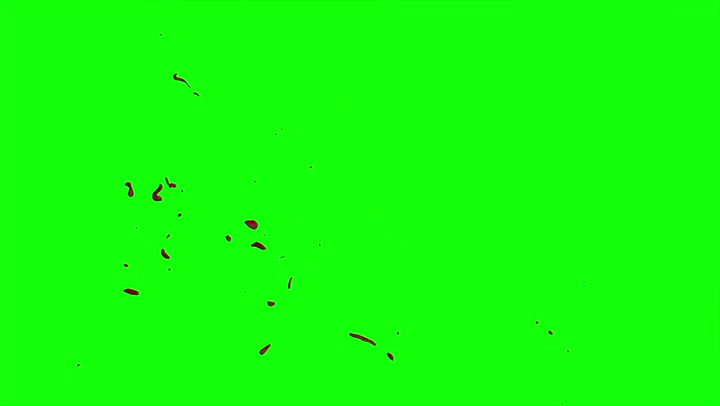 4k Blood Burst Slow Motion (Green Screen) 77