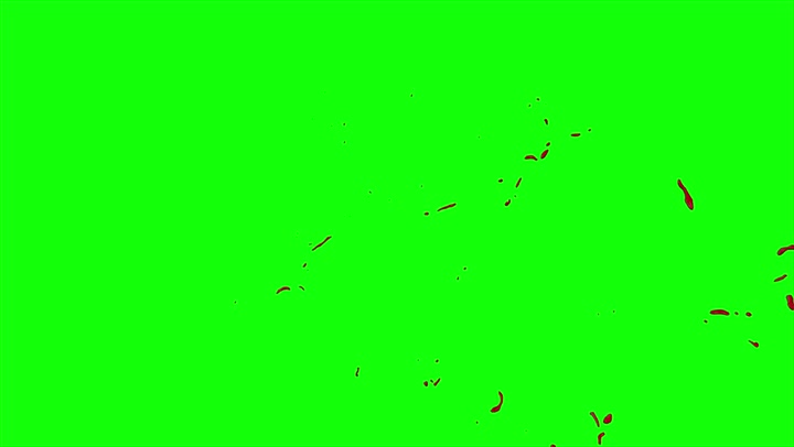 4k Blood Burst Slow Motion (Green Screen) 78