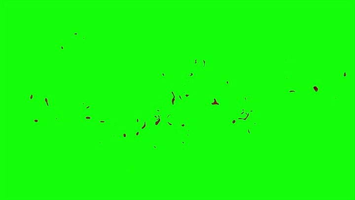 4k Blood Burst Slow Motion (Green Screen) 72