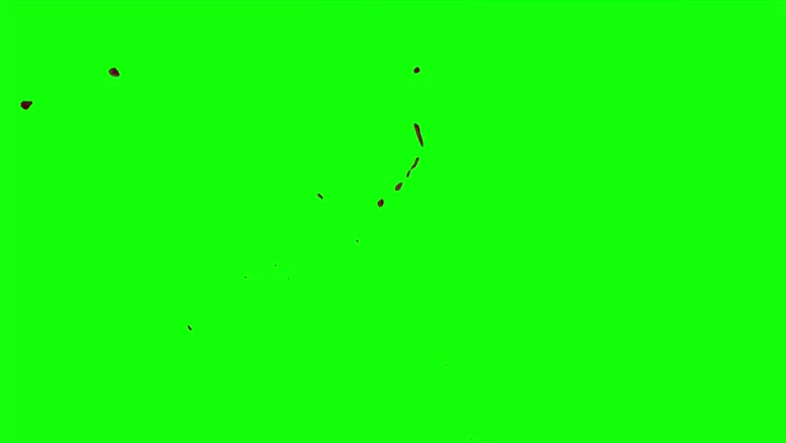 4k Blood Burst Slow Motion (Green Screen) 91