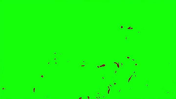 4k Blood Burst Slow Motion (Green Screen) 94