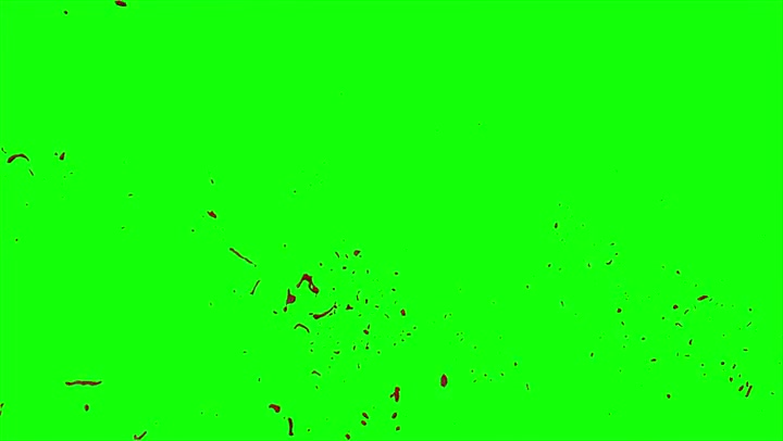 4k Blood Burst Slow Motion (Green Screen) 99