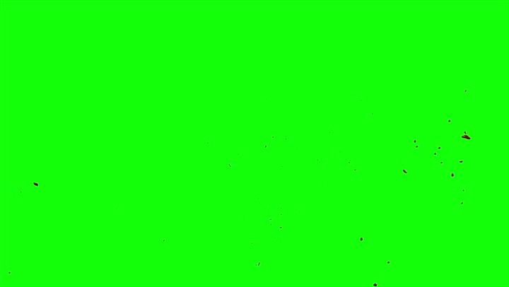 4k Blood Burst Slow Motion (Green Screen) 108