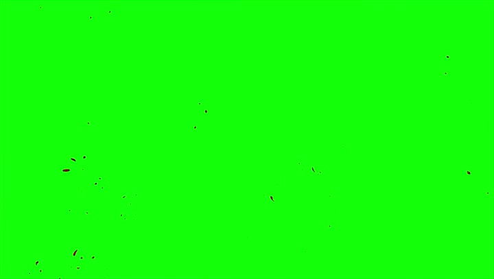 4k Blood Burst Slow Motion (Green Screen) 111