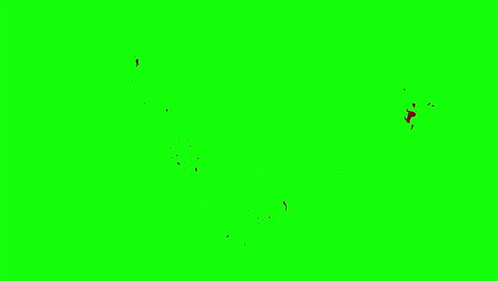 4k Blood Burst Slow Motion (Green Screen) 116