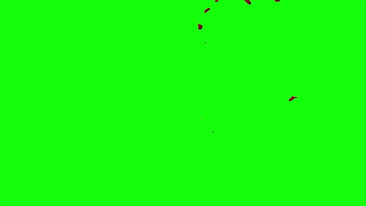 4k Blood Burst Slow Motion (Green Screen) 122